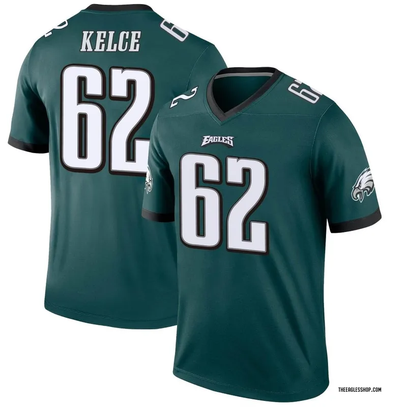 Men's Philadelphia Eagles Jason Kelce Green Legend Jersey By Nike
