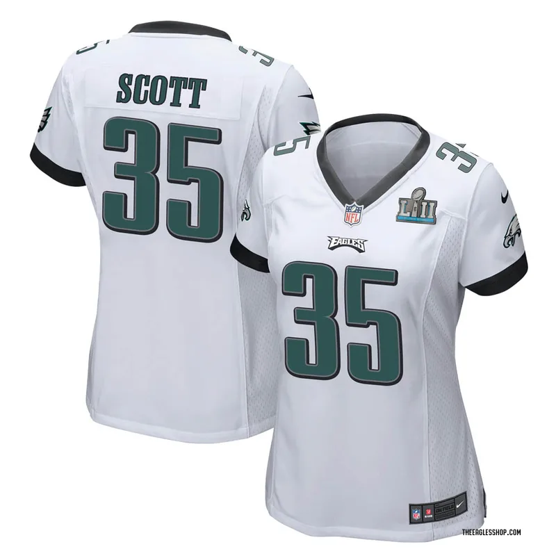 Women's Philadelphia Eagles Boston Scott White Game Super Bowl LII