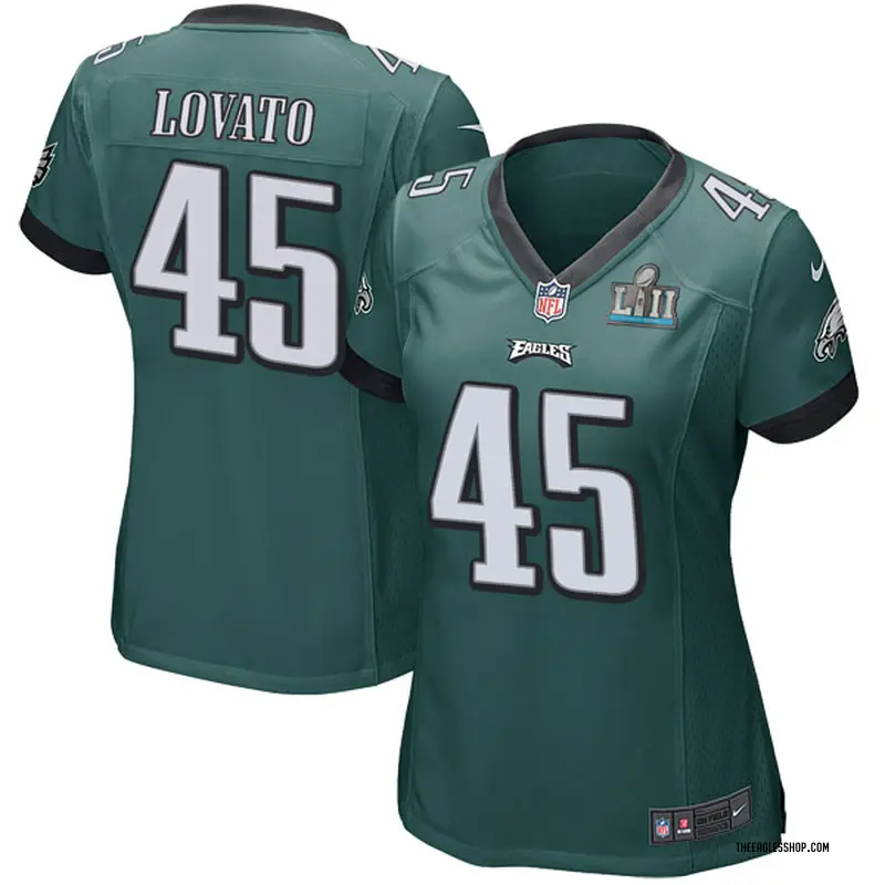 Women's Philadelphia Eagles Rick Lovato Green Game Team Color Super