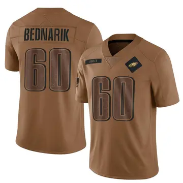 Youth Philadelphia Eagles Chuck Bednarik Brown Limited 2023 Salute To Service Jersey By Nike