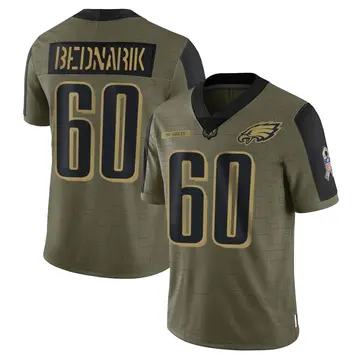 Youth Philadelphia Eagles Chuck Bednarik Olive Limited 2021 Salute To Service Jersey By Nike