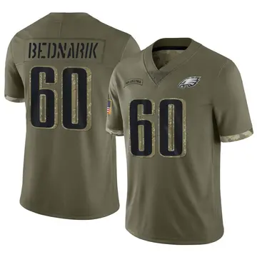 Youth Philadelphia Eagles Chuck Bednarik Olive Limited 2022 Salute To Service Jersey By Nike