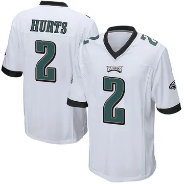 jalen hurts white nike vapor jersey